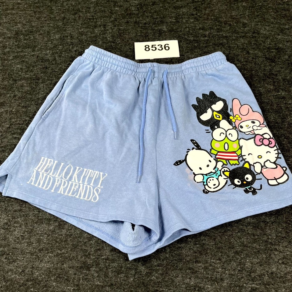 Hello Kitty and Friends by Sanrio‎ Shorts Womens Large Blue Cotton FLAWED